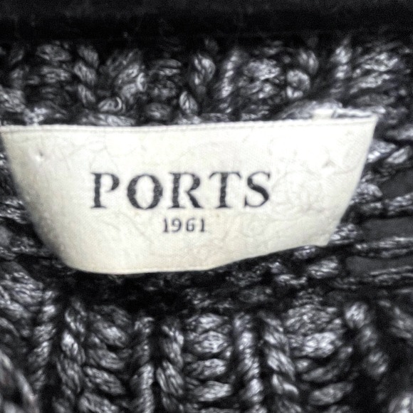 PORTS 1961 Mohair Blend Cable Knit Sweater XS Luxury Designer $780